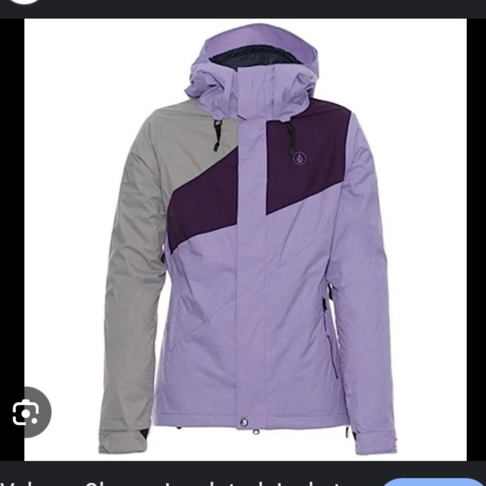 Volcom Slogan insulated snowboard/ski jacket in lavender